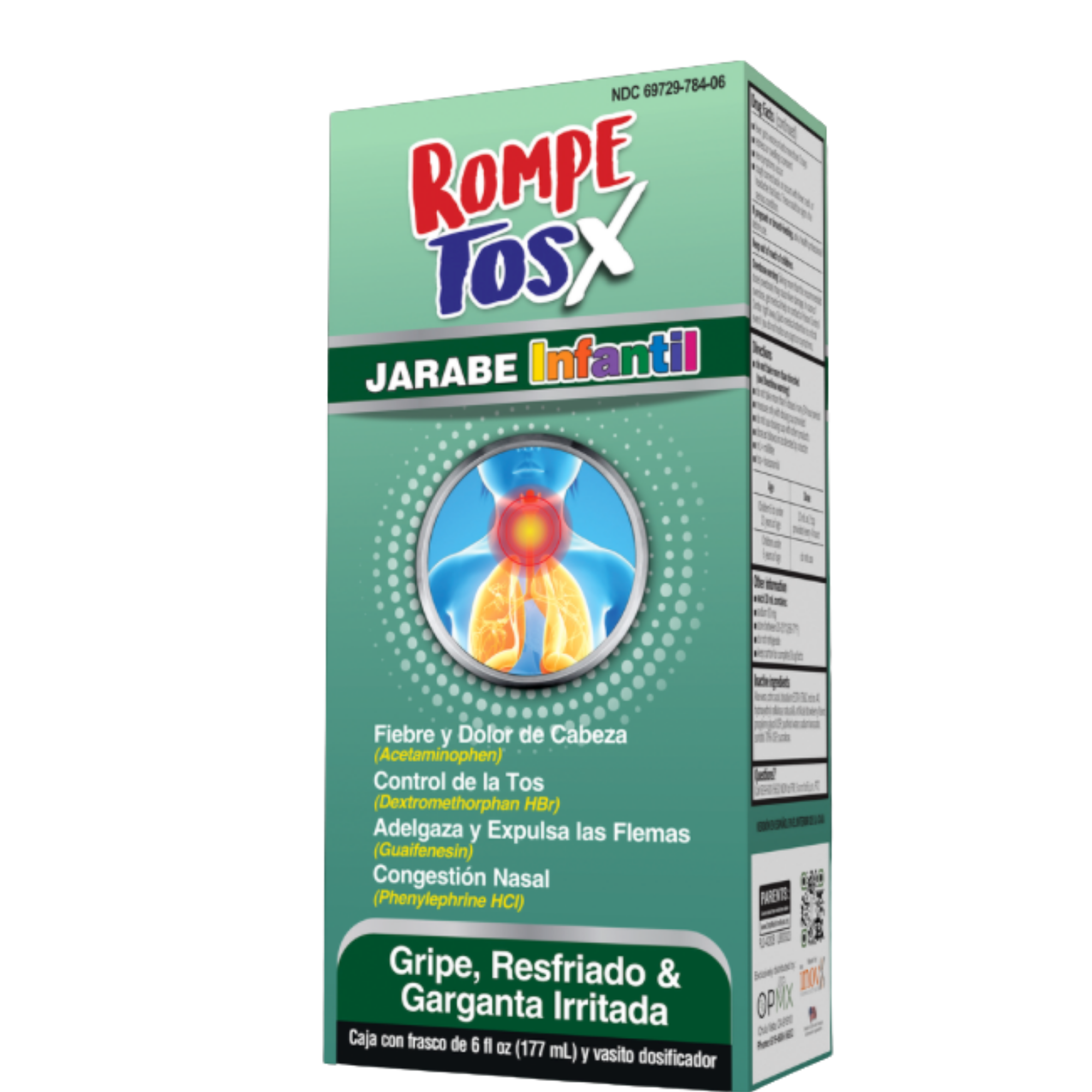 Rompe Tos X Children Multi-Symptom 6 fl oz (177 ml)